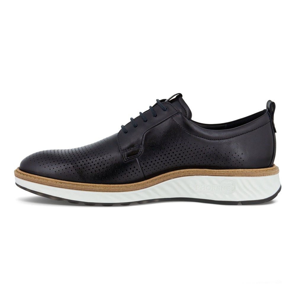 ECCO Mens Derby Shoe Black - St.1 Hybrid 5-Eyelet - BHV-680952